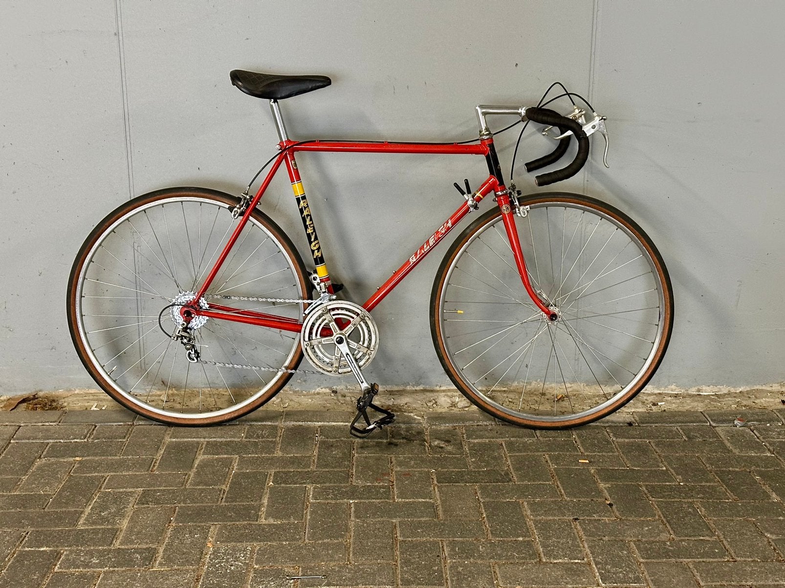 Nieuwe staat Vintage Racefiets Raleigh Team TI, Fietsen en Brommers, Fietsen | Racefietsen, Zo goed als nieuw, Ophalen, Overige merken