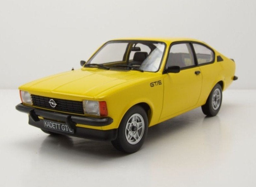 1:18 Opel Kadett C Coupé GT/E uit 1977 Geel Norev, Hobby en Vrije tijd, Modelauto's | 1:18, Ophalen of Verzenden, Nieuw, Auto