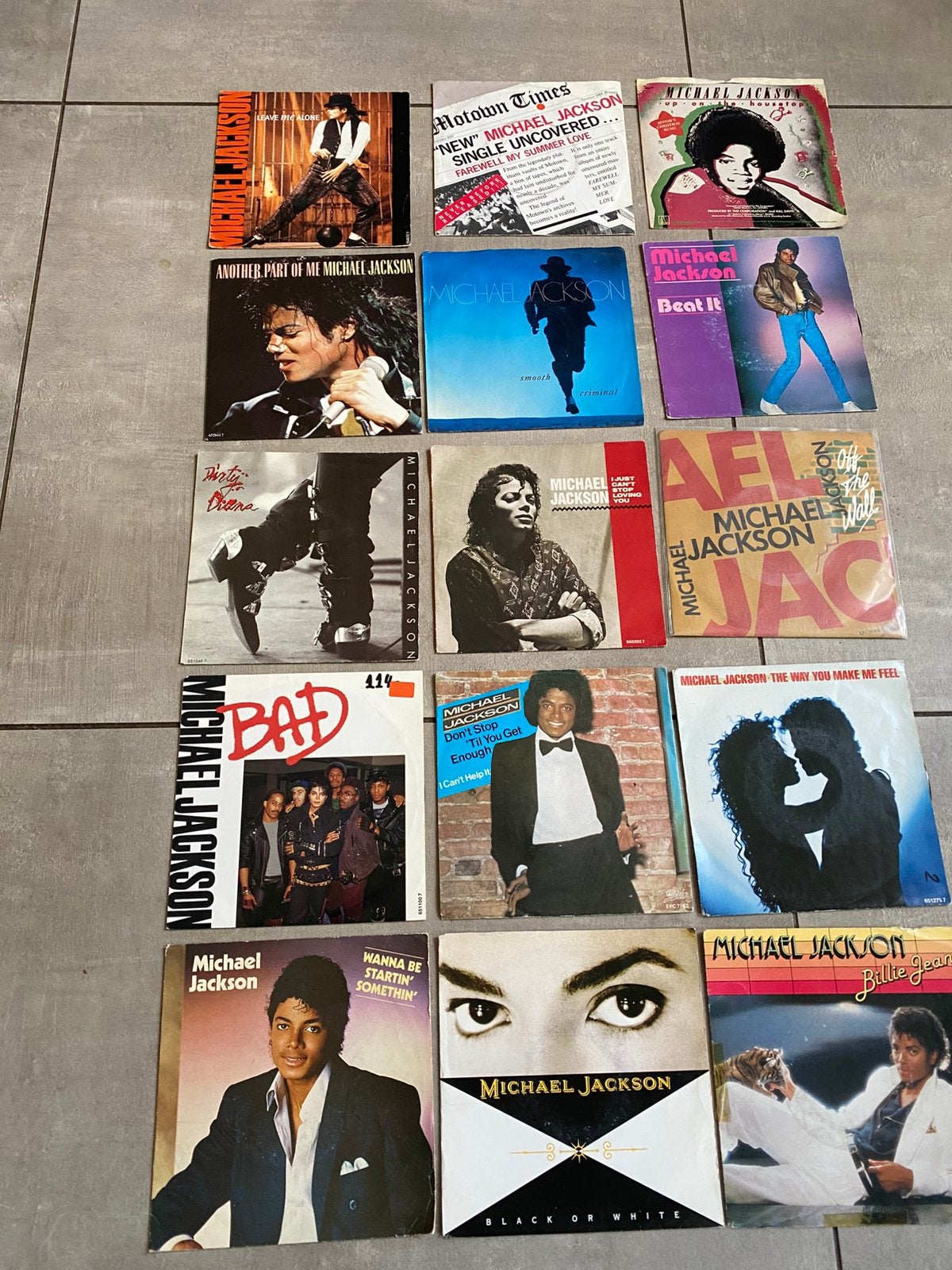 Verzameling 15 x Michael Jackson singels, Ophalen of Verzenden, Gebruikt, Cd of Plaat