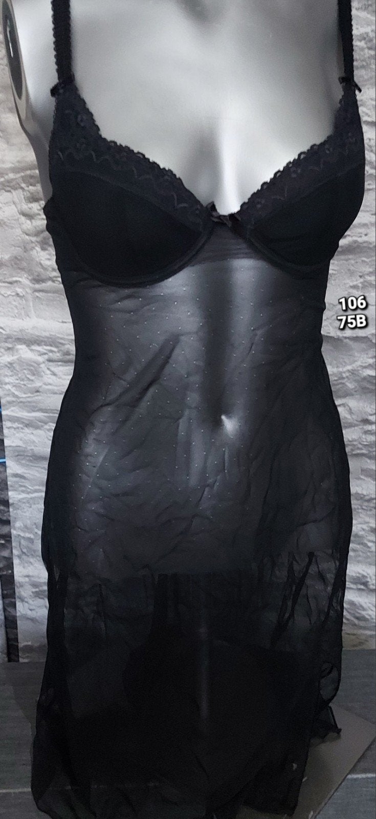 Femilet Nachtkleding - Zwart, Maat 75B, Femilet, Ophalen of Verzenden, Zwart, Nachtkleding