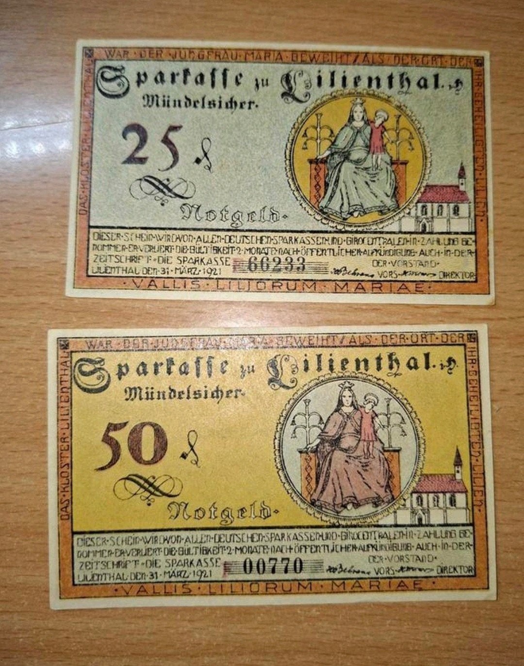 Duits Notgeld Lilienthal Noodgeld, Ophalen of Verzenden, Duitsland