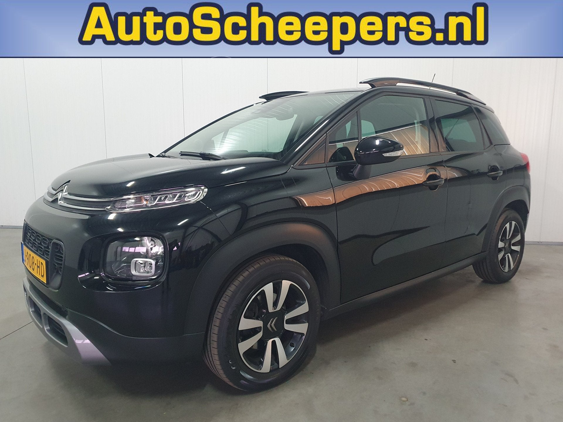 Citroën C3 Aircross 1.2 PureTech S&S Business HUD/NAVI/CRUI, Auto's, Gebruikt, Euro 6, 1199 cc, Zwart