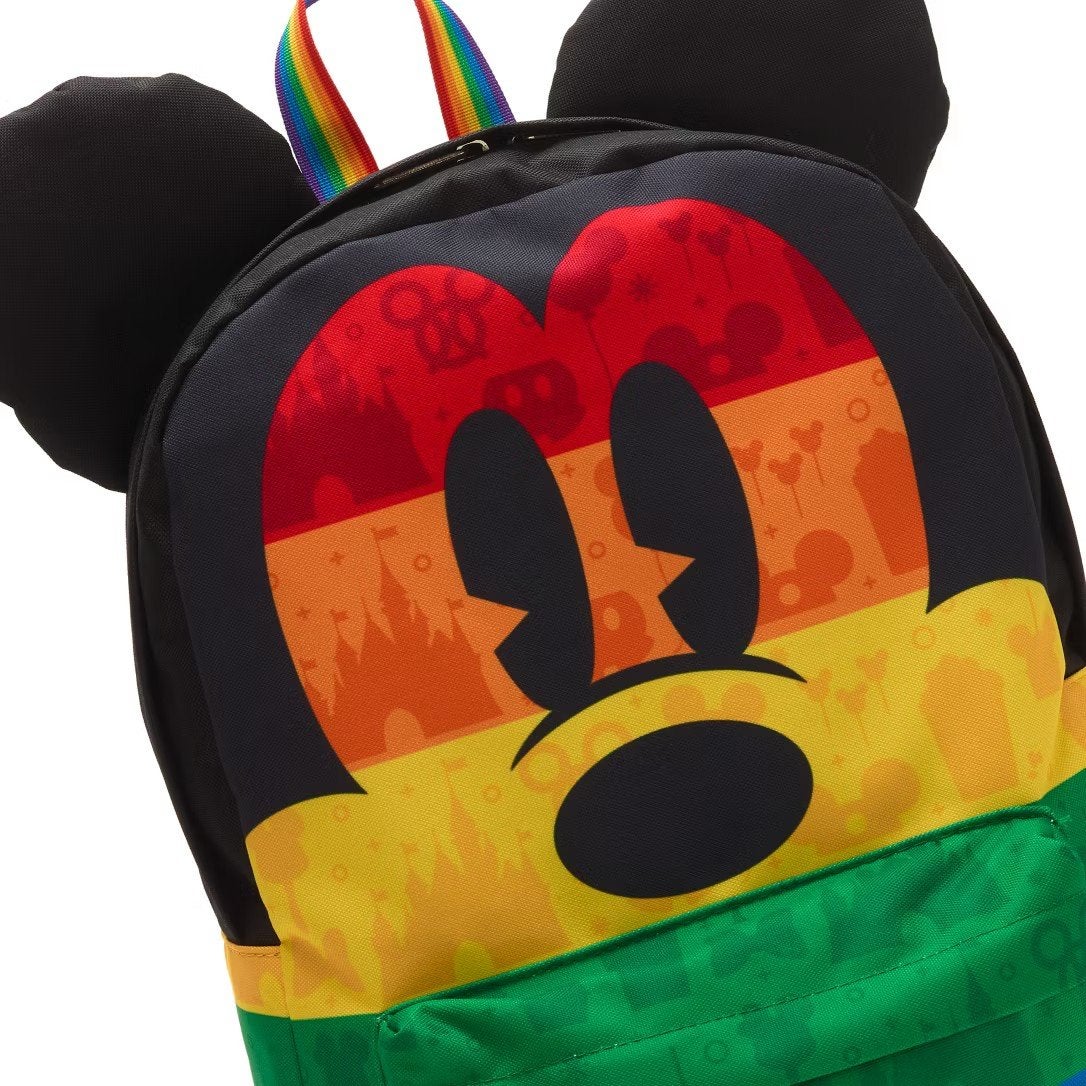 Disney Store Loungefly Mickey Mouse 3D ears Rainbow Pride, Ophalen of Verzenden, Mickey Mouse, Nieuw, Beeldje of Figuurtje