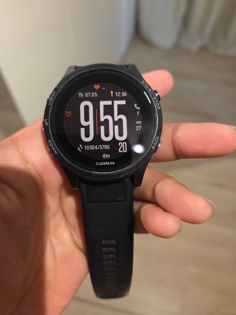 Garmin Forerunner 935 GPS Multisport Horloge, Sieraden, Tassen en Uiterlijk, Sporthorloges, Ophalen, Hoogte, Gebruikt, Zwart