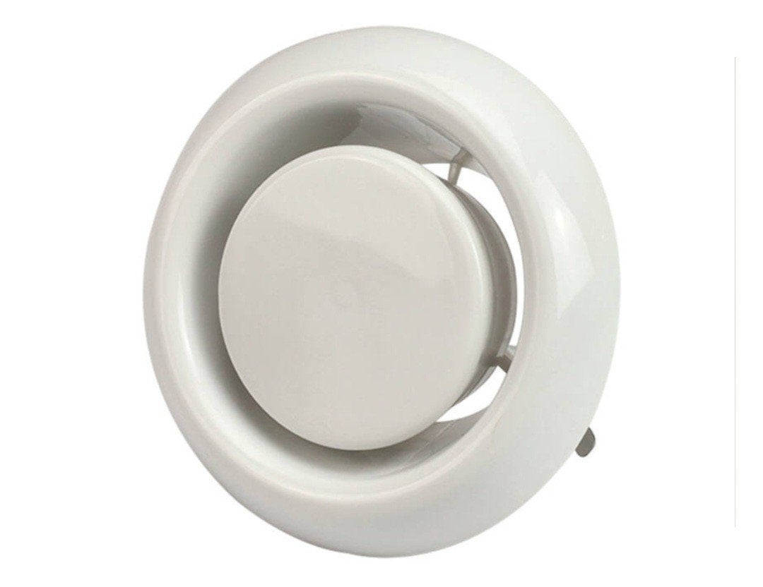 Witte ronde ventilatieafvoer/rooster, Doe-het-zelf en Verbouw, Ophalen of Verzenden, Nieuw, Ventilator en Afzuiger