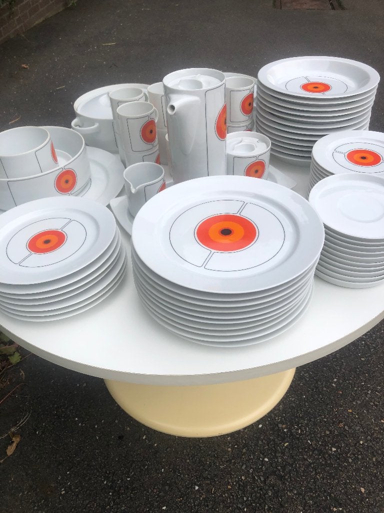 Leuk groot vintage servies Thomas Germany, Ophalen, Overige typen, Zo goed als nieuw, Overige stijlen