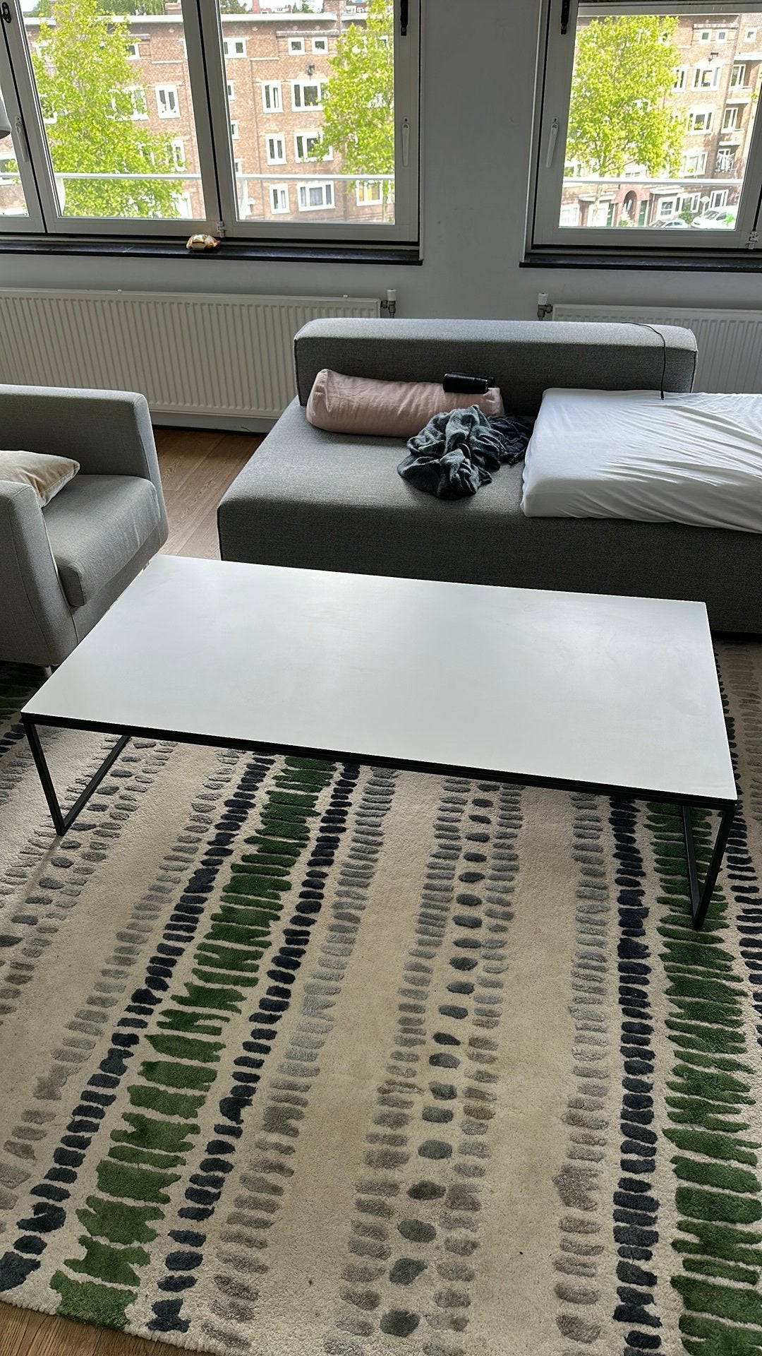 Salontafel koffietafel 140x70x35 moet weg, Ophalen, Gebruikt