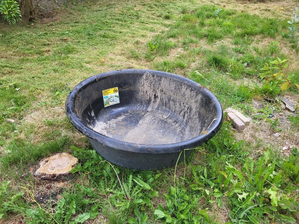 vijver rond doorsnee 110 cm., Tuin en Terras, Vijvers, Ophalen, Gebruikt