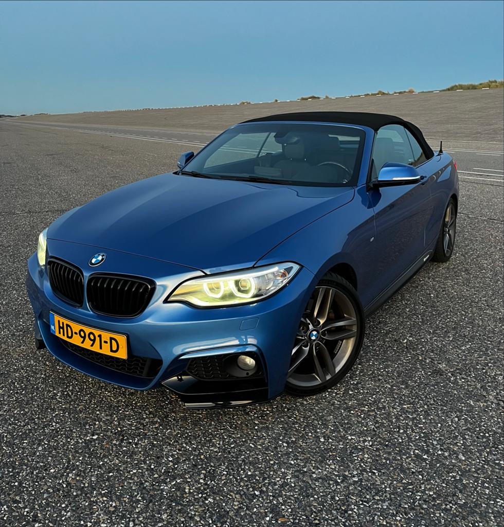 BMW 220d Cabrio M-Sport Automaat | Harman/Kardon | Leder, Auto's, BMW, Automaat, Achterwielaandrijving, 1995 cc, Cabriolet