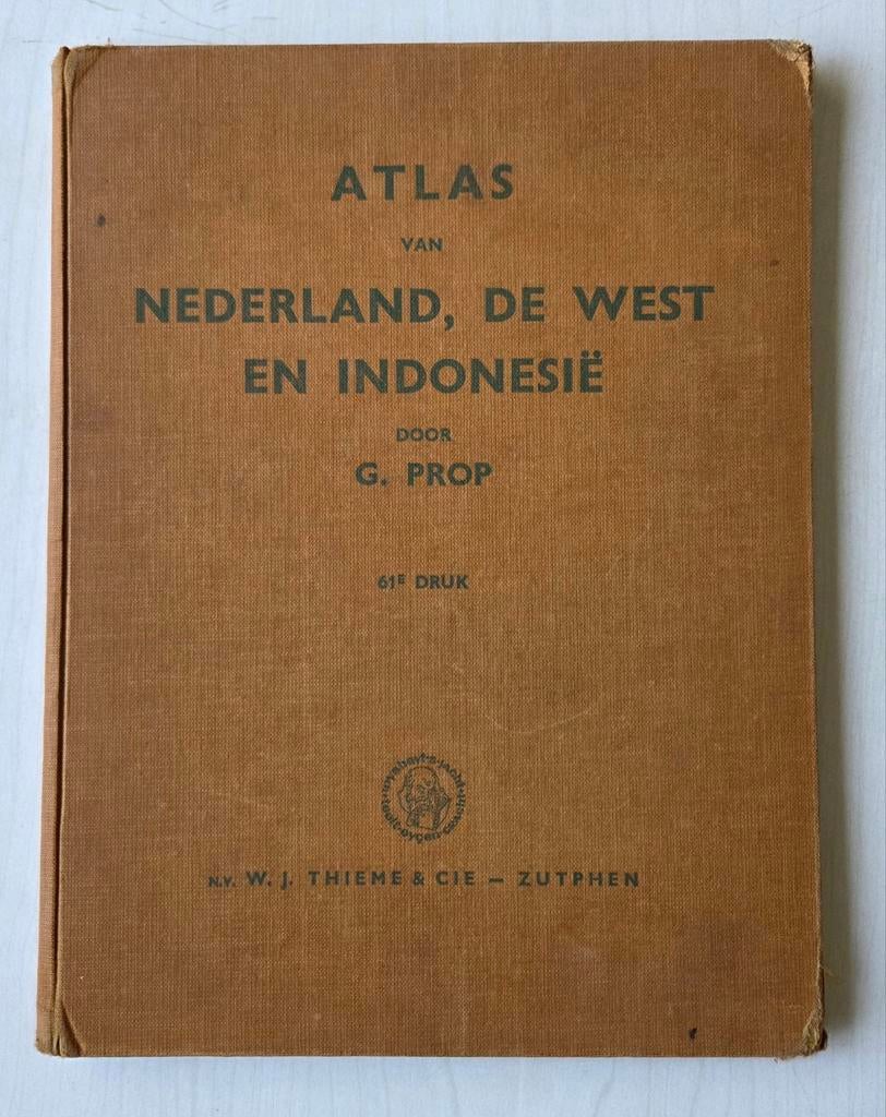 Atlas van Nederland,  De West en Indonesië, Boeken, Gelezen, Overige atlassen, Ophalen of Verzenden, Wereld