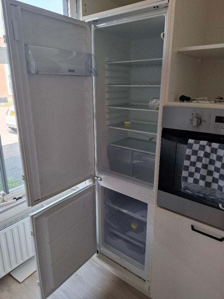 Inbouw koelkast Zanussi zbb29430sa, Ophalen, Gebruikt, 200 liter of meer, 160 cm of meer