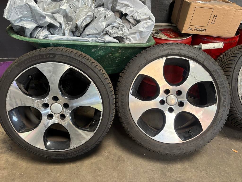 Golf 5 GTI Detroit velgen met Michelin All Season banden, Auto-onderdelen, Banden en Velgen, 18 inch, Gebruikt, Banden en Velgen