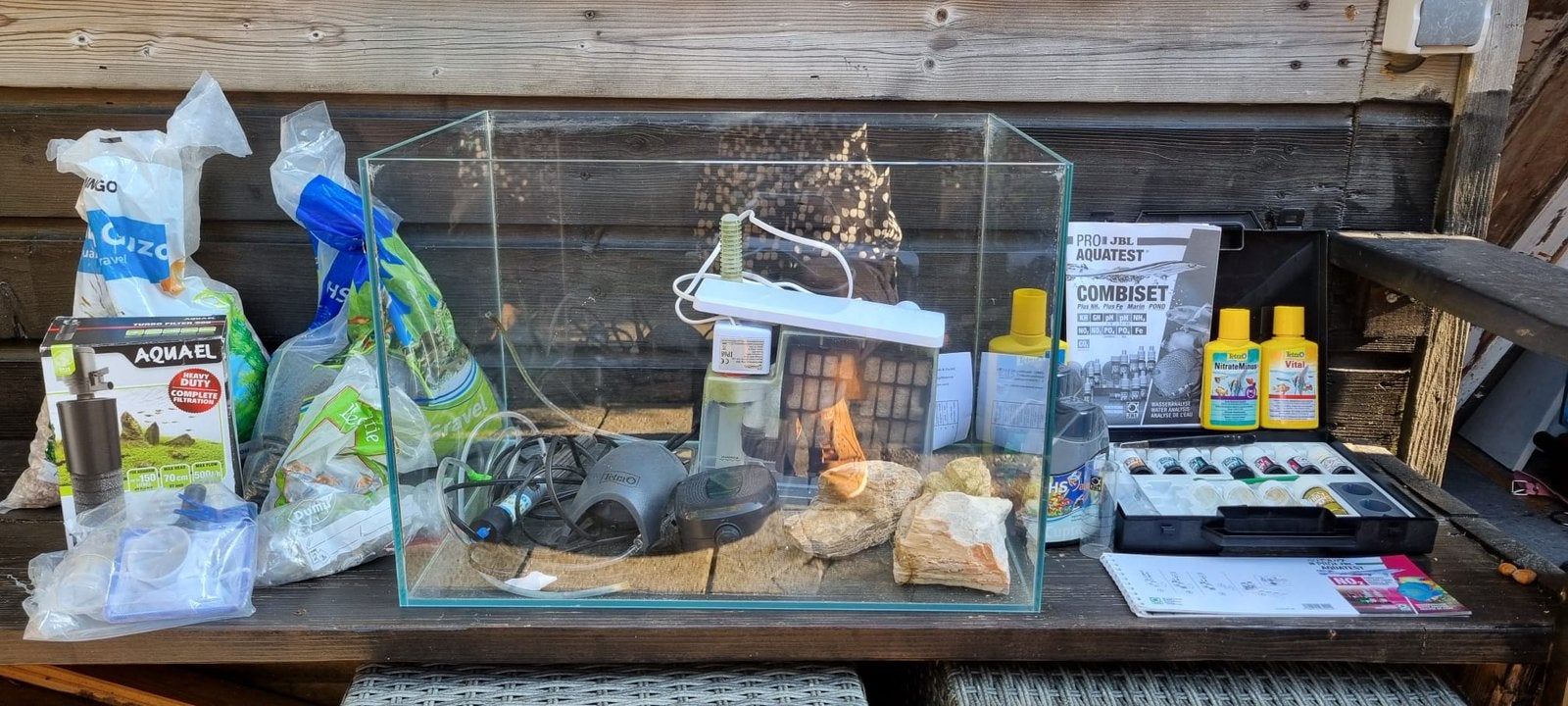 Aquarium met toebehoren, Ophalen, Gebruikt, Leeg aquarium