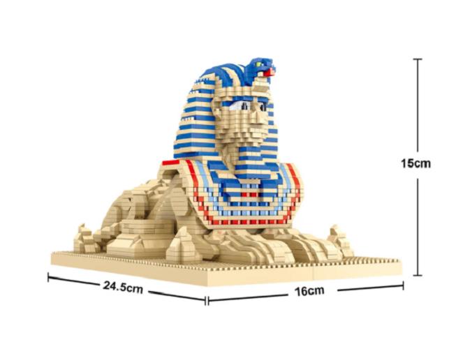 Nano blocks, Sfinx, 2732 steentjes, cadeau, bouwen, D, Nieuw, Ophalen of Verzenden, D