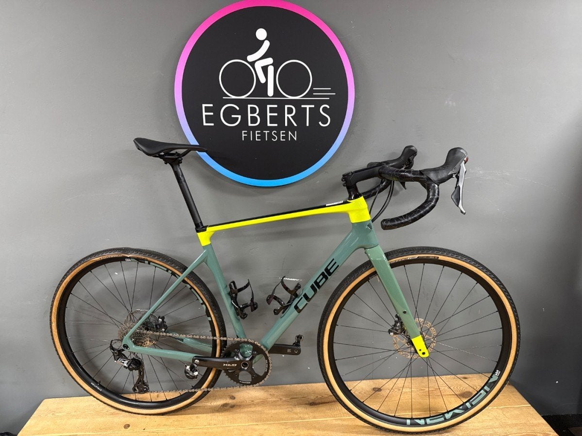 CUBE NUROAD C:62 RACE GREEN/LIME 2021 Heren Green/lime 58, Fietsen en Brommers, 28 inch, Gebruikt, Carbon, -