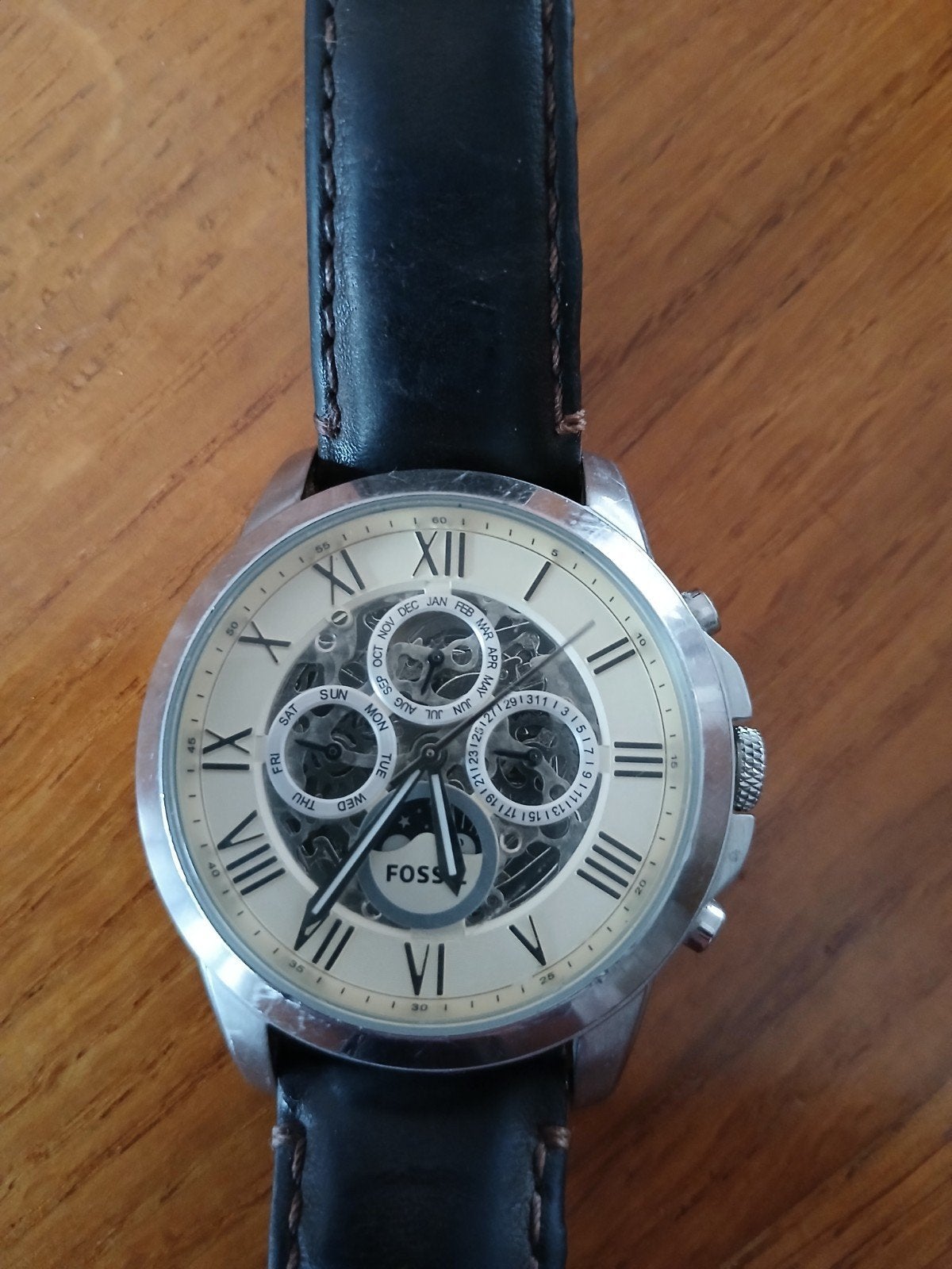 Fossil Grant ME3027 herenhorloge - secondewijzer los, Ophalen of Verzenden