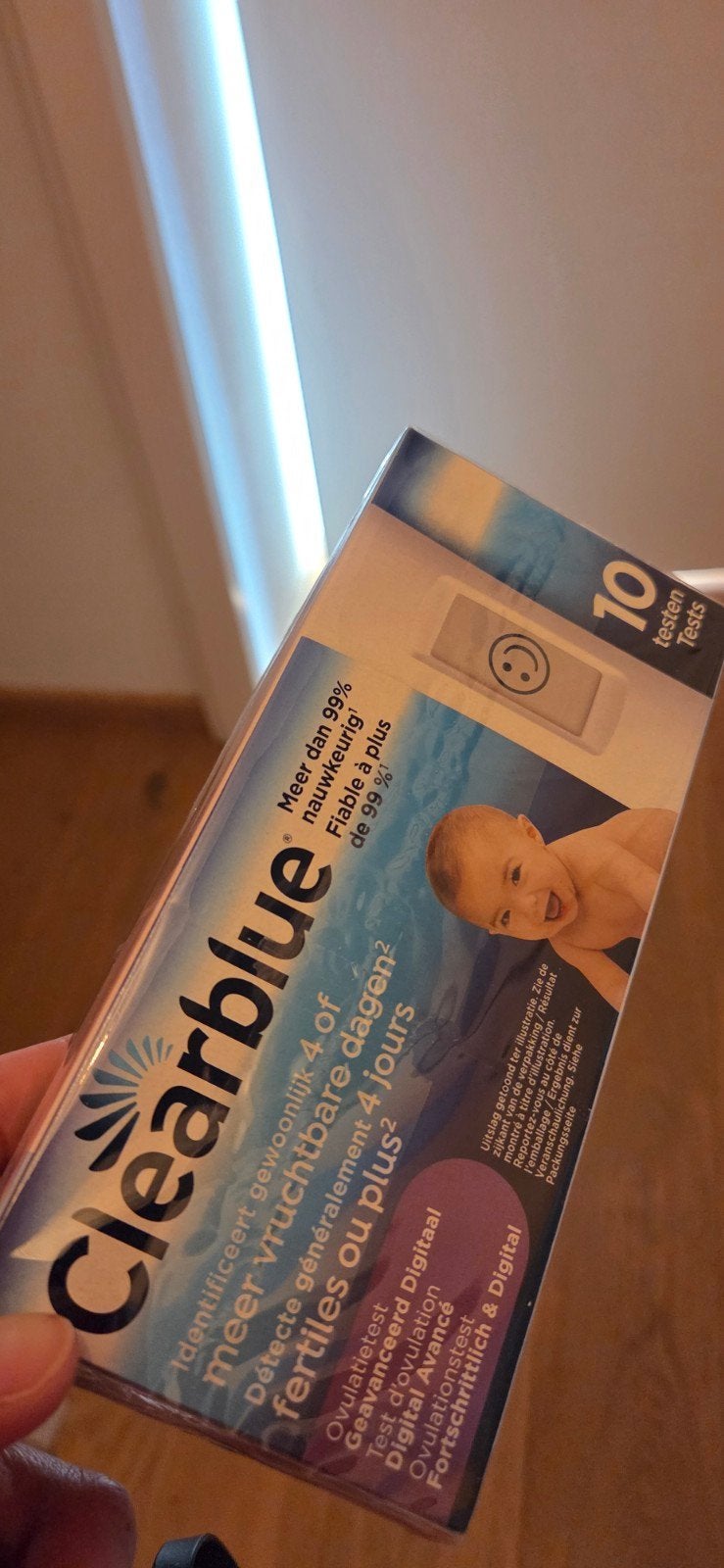 Clearblue ovulatietest identificeert 4 of > vruchtbare dagen, Ophalen of Verzenden, Nieuw