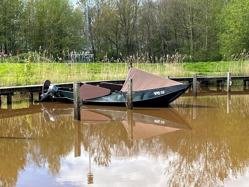 9.30mtr Zalmschouw, Platbodem, Watersport en Boten, 9 m, Gebruikt, Staal, 10 pk
