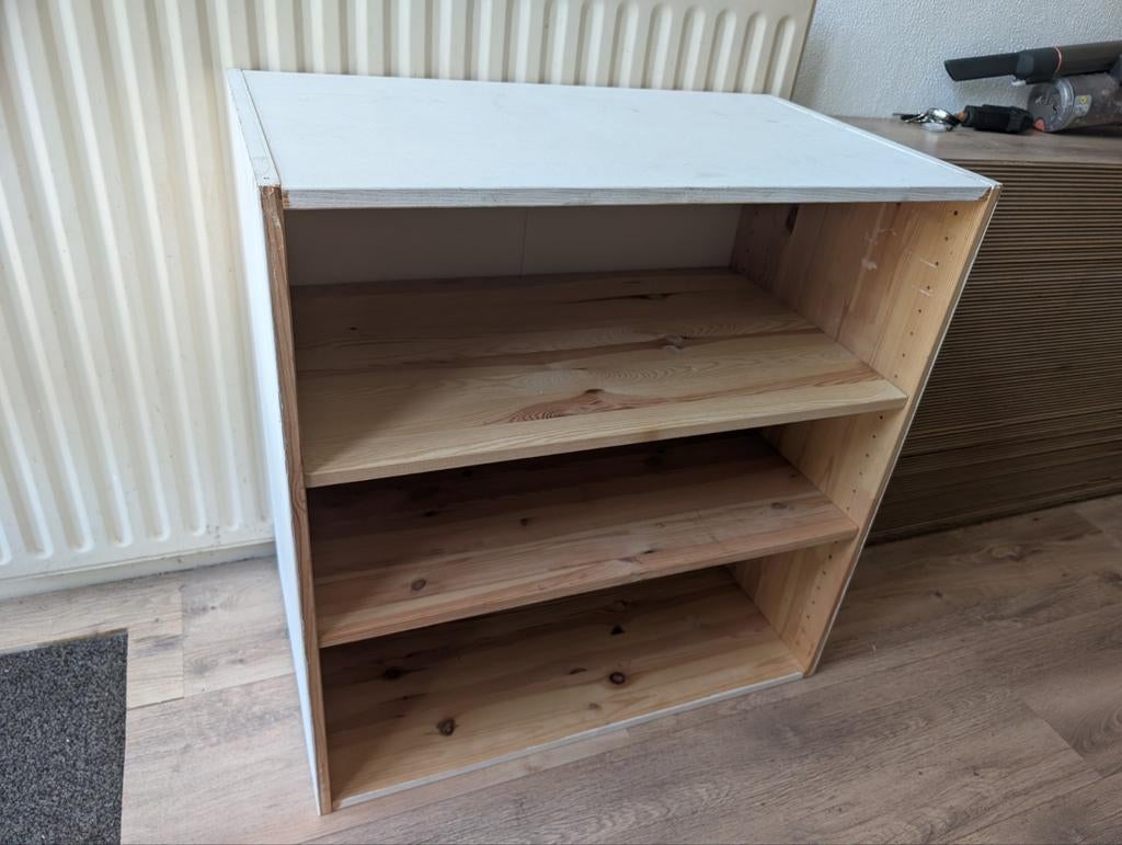 Ivar Ikea houten kast zonder deuren, Ophalen, Gebruikt