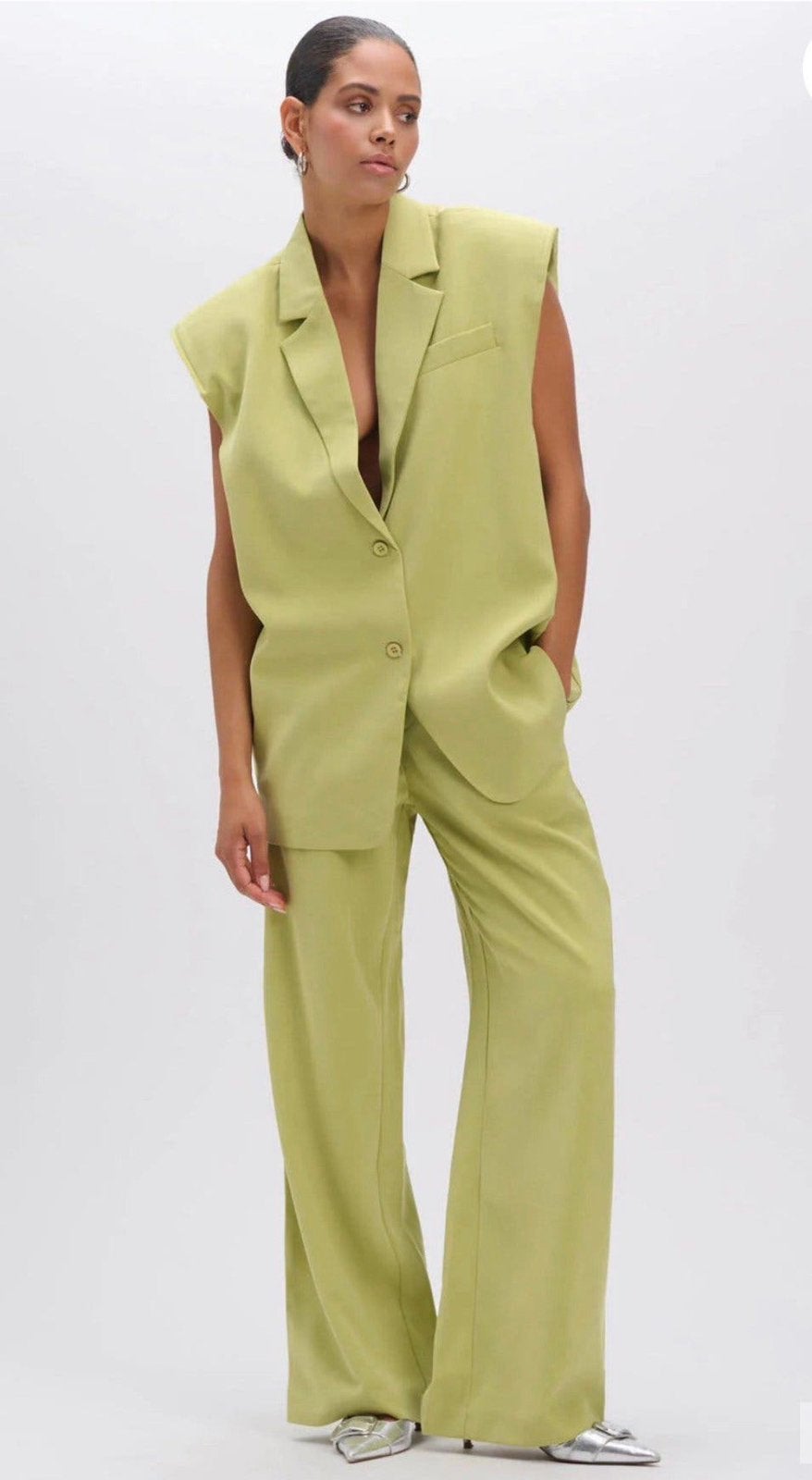 Refined Department pantalon lichtgroen - maat XL | nieuw, Maat 42/44 (L), Nieuw, Ophalen of Verzenden, Lang