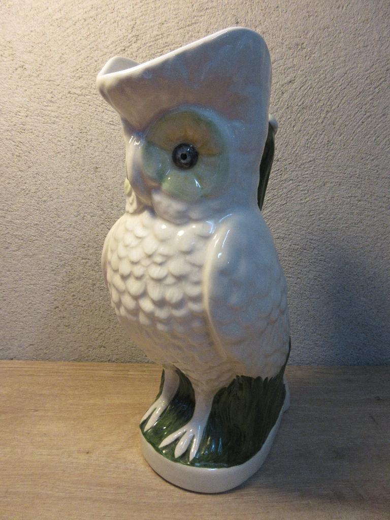 Vintage Bobi uil karaf kan zomerse sapkan, Overige materialen, Gebruikt, Ophalen of Verzenden, Bord(en)