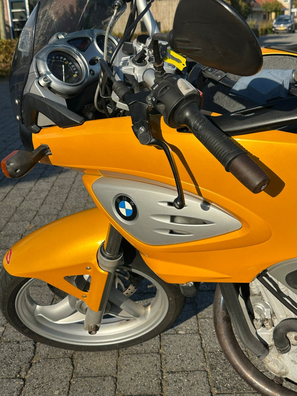 BMW F650CS uit 2004 - Unieke Gele Scarver, Minimaal motorrijbewijs A2, Handgeschakeld, 12 t/m 35 kW, Naked bike