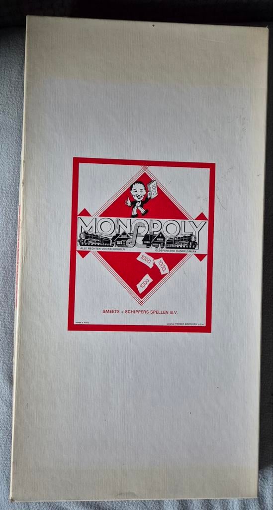 Vintage Monopoly Bordspel - Smeets + Schippers Spellen B.V., Hobby en Vrije tijd, Gezelschapsspellen | Bordspellen, Vijf spelers of meer