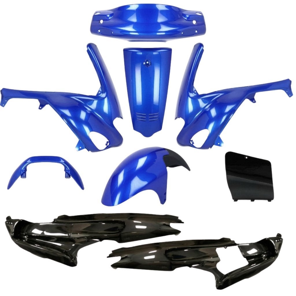 Kappenset blauw/zwart 9-delig Gilera Runner 125cc 180cc, Ophalen of Verzenden
