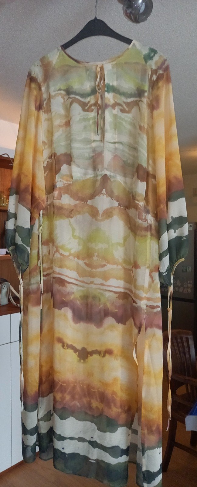 H&M Kaftan Jurk - XL - Meerkleurig, H&M, Meerkleurig, Maat 46/48 (XL) of groter, Ophalen of Verzenden