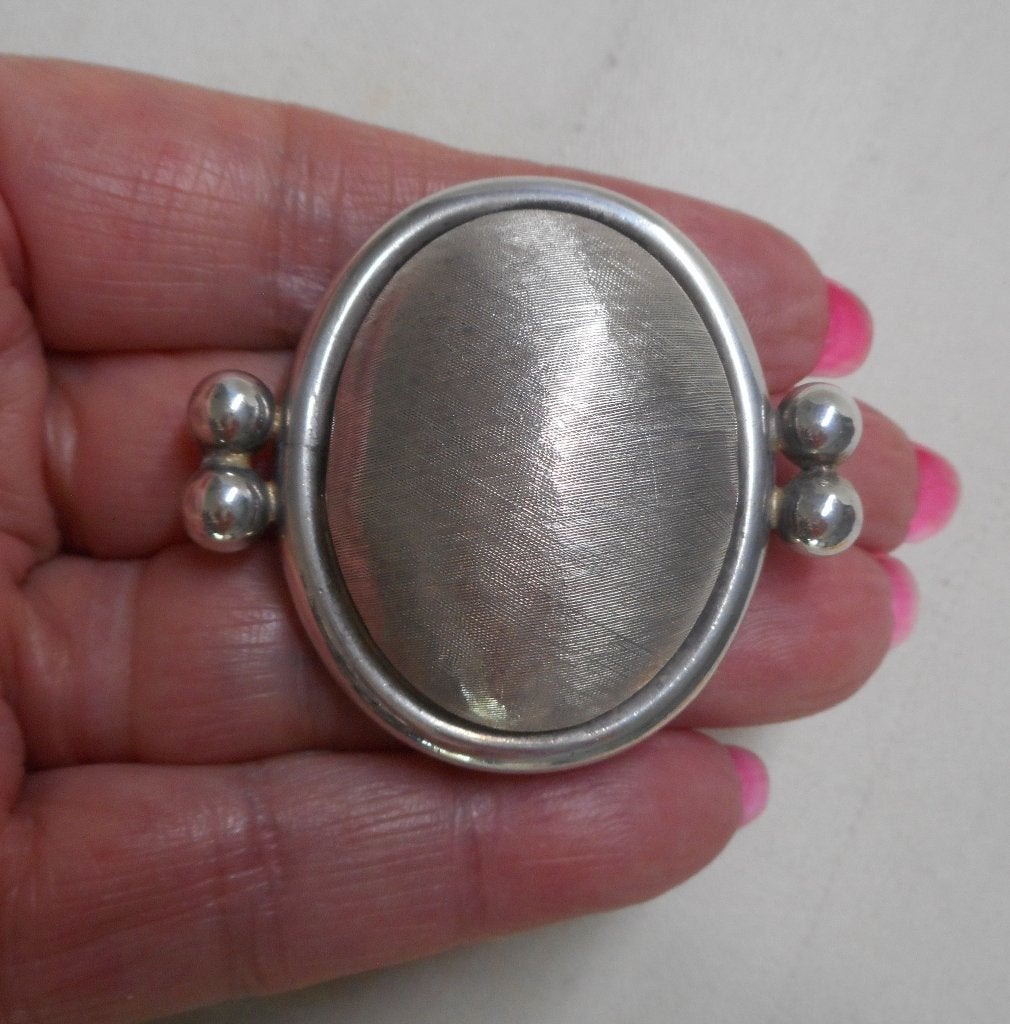 Zilveren royale modernist broche nr.766, 4 tot 7 cm, Verzenden, Zo goed als nieuw, Zilver