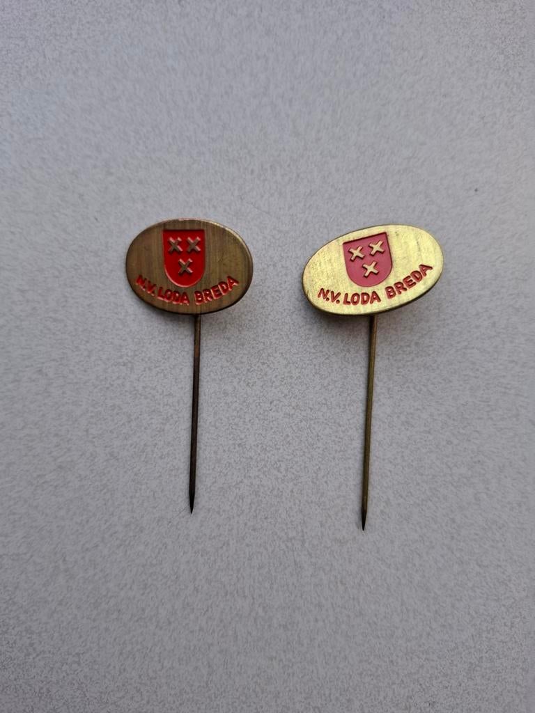 Vintage speldjes pins prikkers N. V. Loda uit Breda, Ophalen of Verzenden