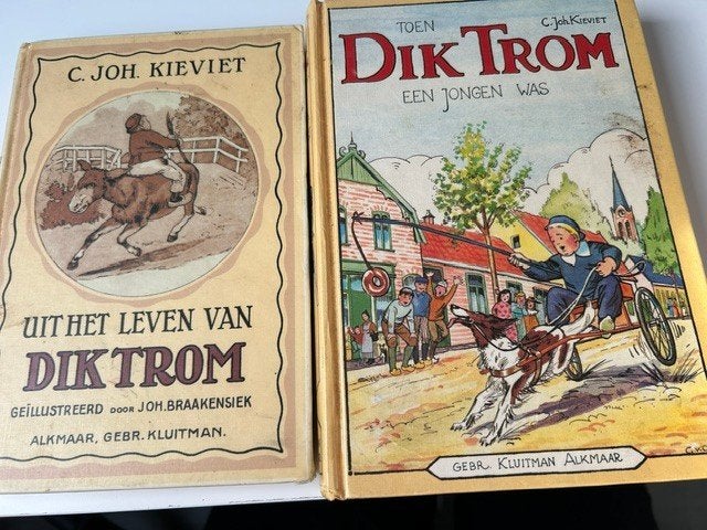2 boeken Dik Trom, Ophalen of Verzenden, Gelezen, C. Joh. Kieviet, Fictie algemeen