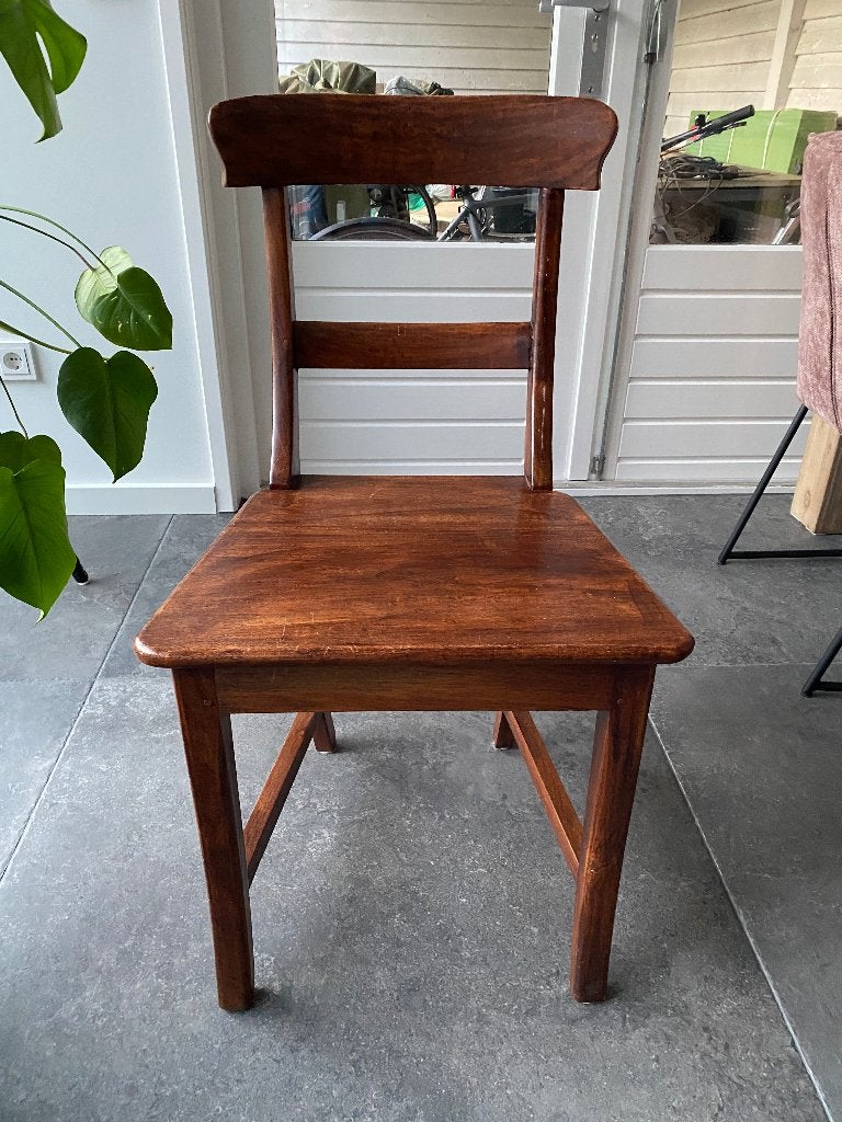Eetkamerstoelen, Huis en Inrichting, Stoelen, Ophalen, Gebruikt, Bruin, Vijf, Zes of meer stoelen