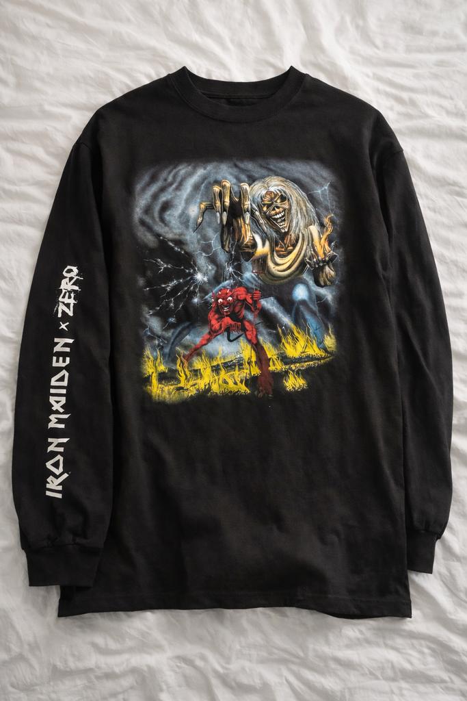 Iron maiden trui maat M netjes, Verzenden, Zo goed als nieuw, Zwart