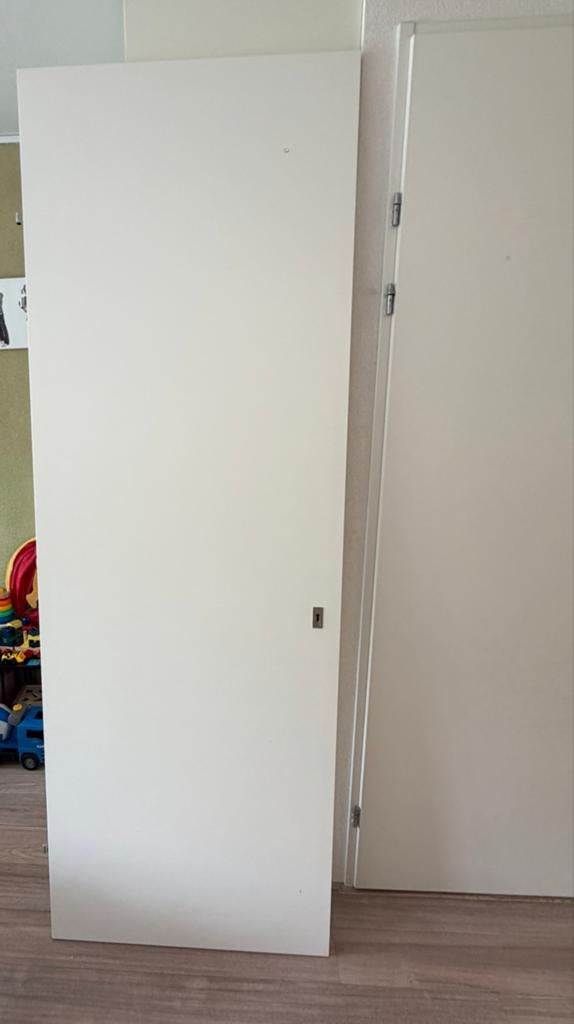 Witte Svedex binnendeur, zat coor de meterkast., Doe-het-zelf en Verbouw, Deuren en Horren, Ophalen, Gebruikt, 80 tot 100 cm, 215 cm of meer