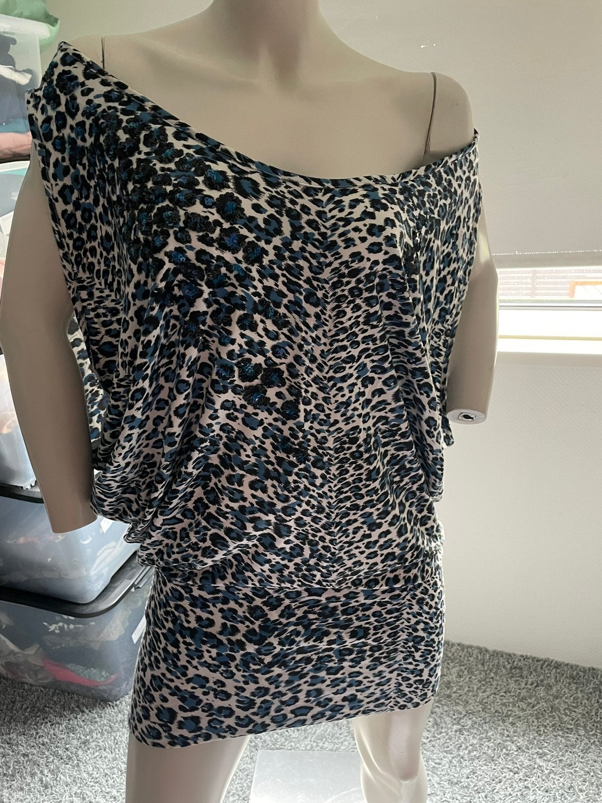 Twinset jurk met paiettten maat s, Blauw, ., Ophalen of Verzenden, Zo goed als nieuw