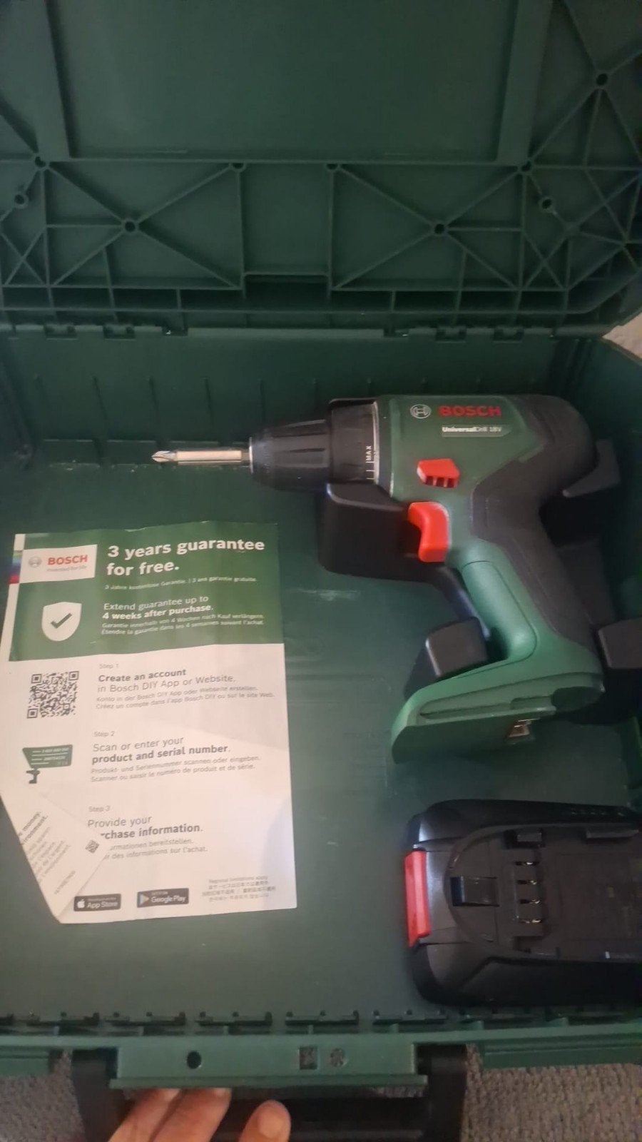 bosch v18 klopboormachine, Ophalen, Zo goed als nieuw, Boormachine, Klopboormechanisme