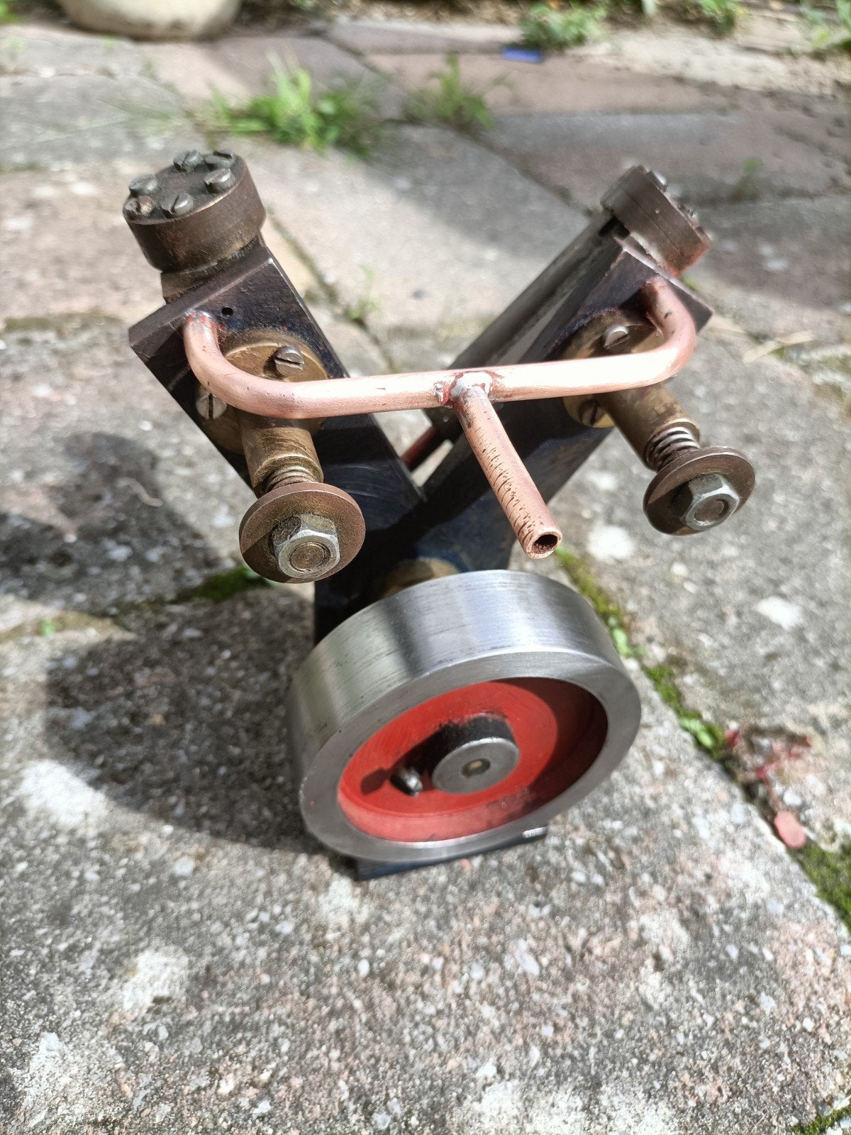 leuke V twin stoommachine, Hobby en Vrije tijd, Ophalen of Verzenden, Groter dan 1:32