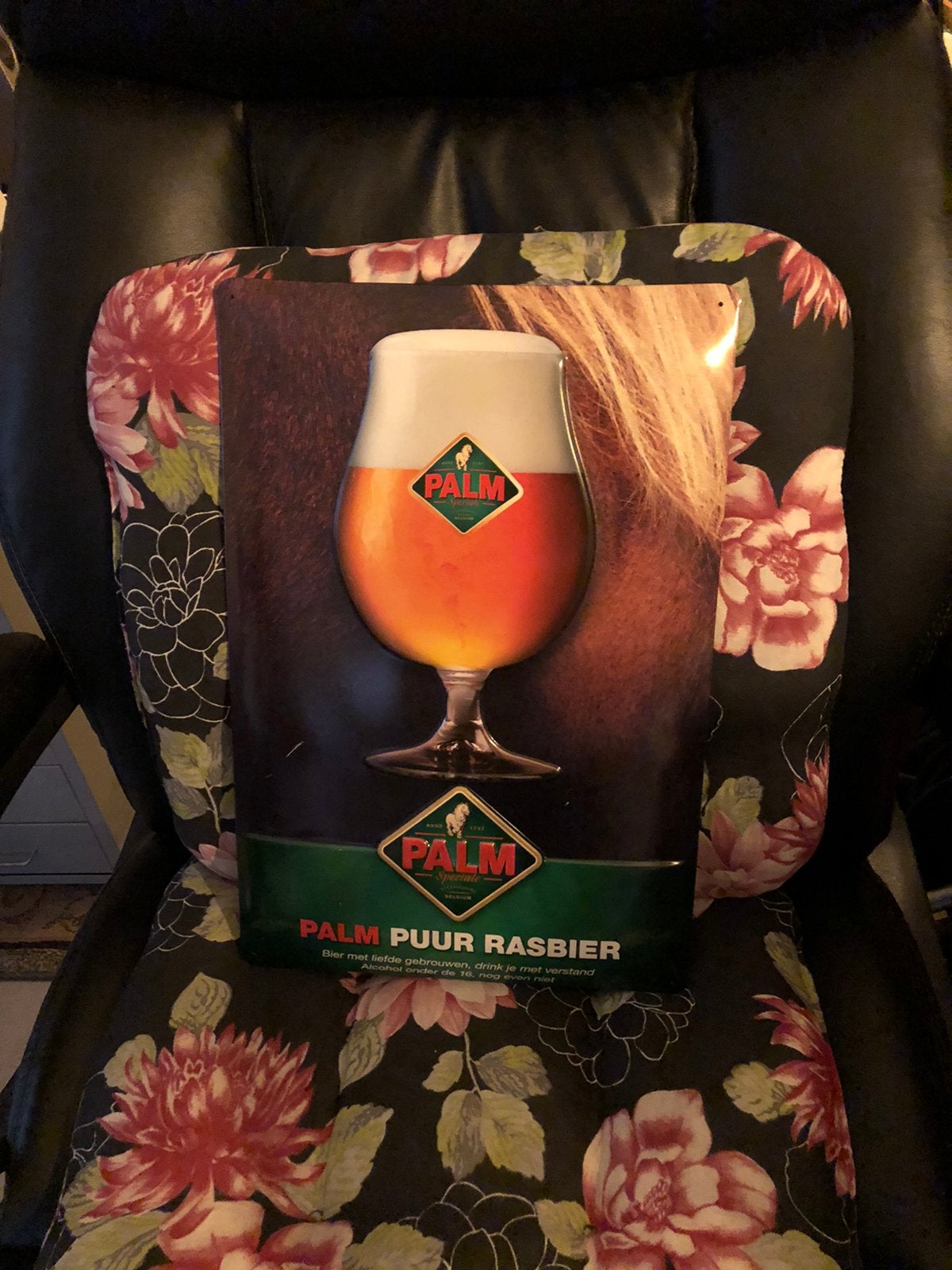 Palm, Ophalen of Verzenden, Zo goed als nieuw, Reclamebord, Plaat of Schild, Palm