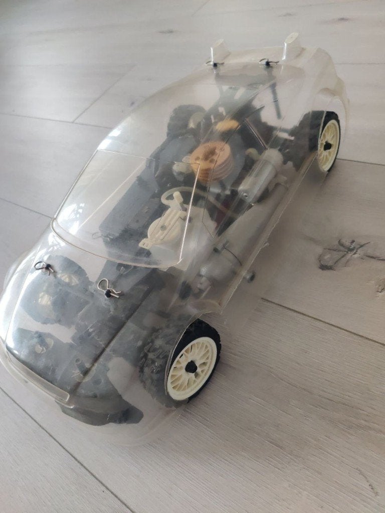 Vintage Radiografische auto - Kyosho sportauto, Ophalen of Verzenden, Gebruikt, Overige schalen, Auto onroad