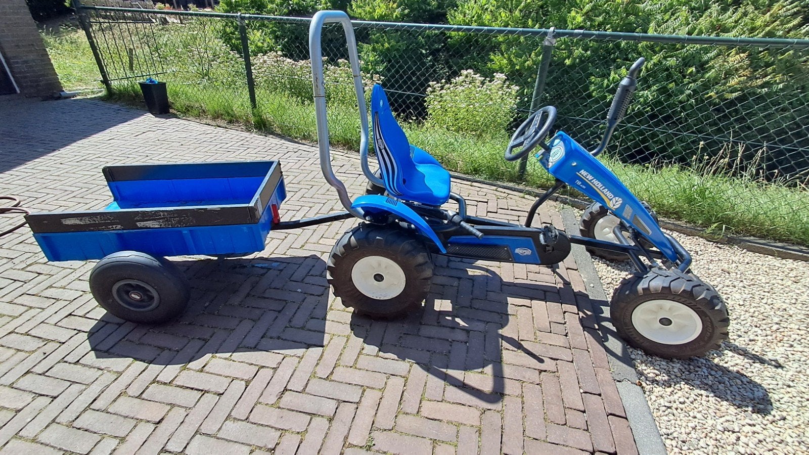 Berg skelter met versnellingen en aanhanger, Kinderen en Baby's, Speelgoed | Buiten | Skelters, Ophalen, Gebruikt, Berg, Met kar of aanhanger