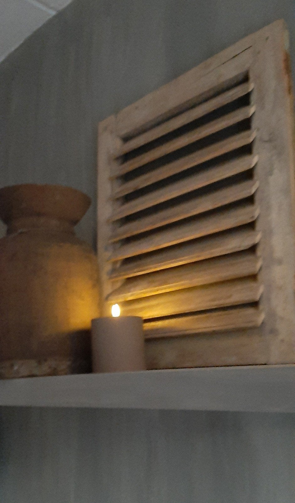 Shutter, louvreluik, oud hout landelijk sober, Ophalen of Verzenden, Hout, Landelijk