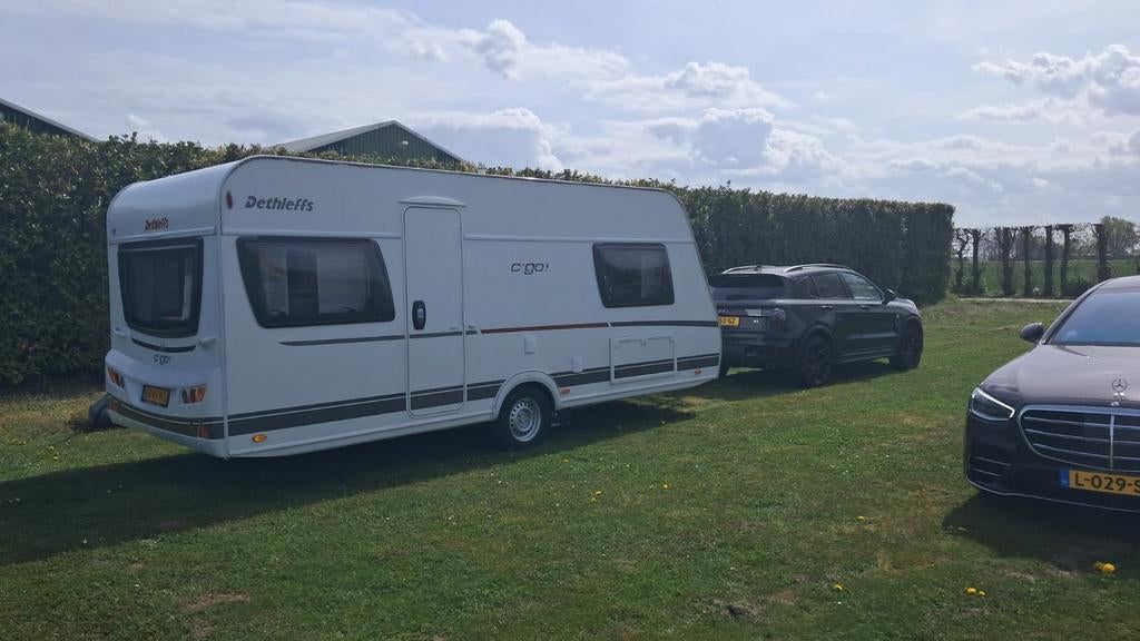 Te koop Dethleffs C'Go 495 FR ALS NIEUW!!, Caravans en Kamperen, Omvormbare zithoek, Rondzit, Particulier, Dethleffs
