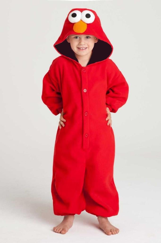 Elmo onesie 116-122 Pak Kostuum Rood Sesamstraat, Kinderen en Baby's, Carnavalskleding en Verkleedspullen, Zo goed als nieuw, Jongen of Meisje