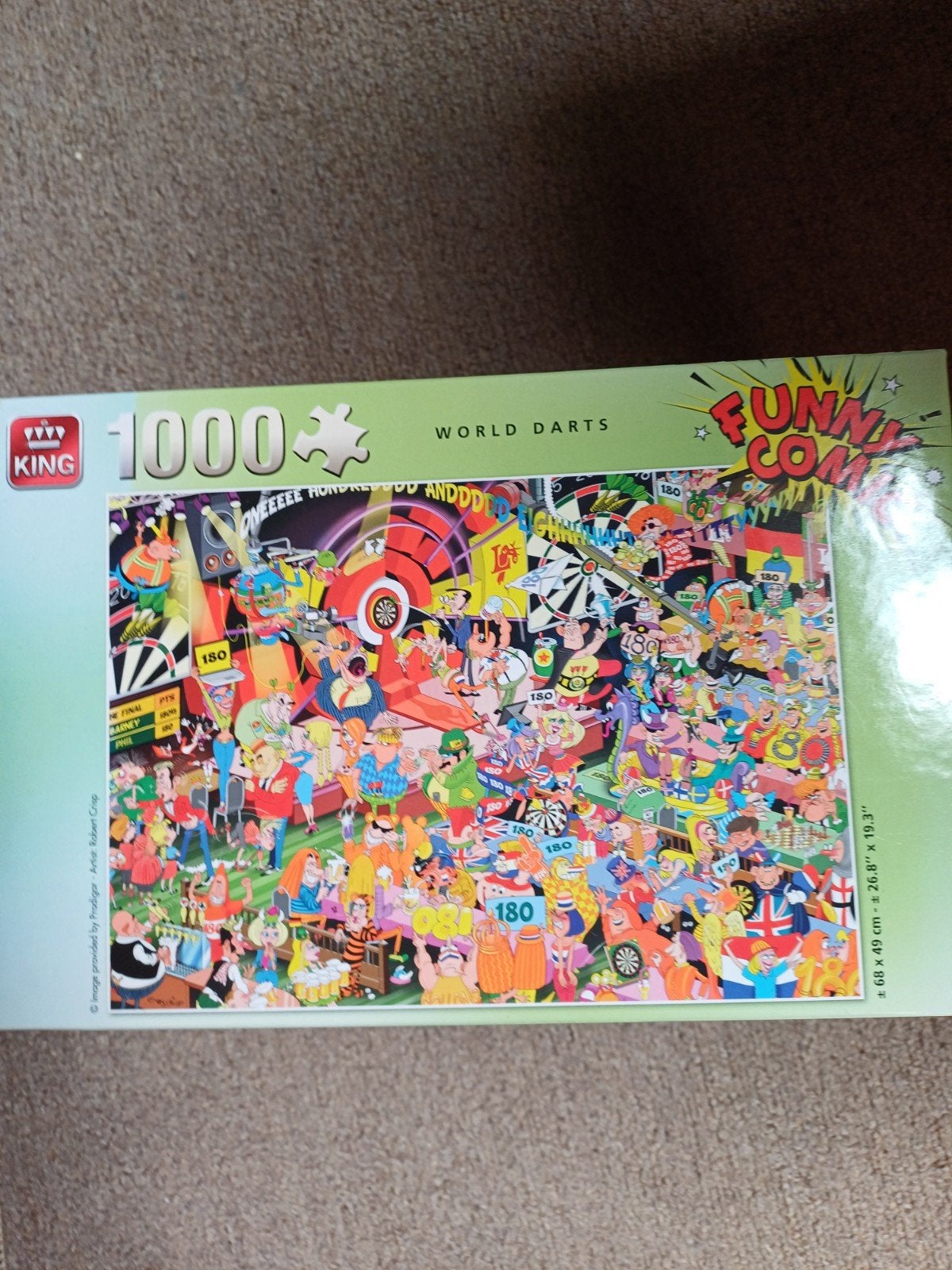 Puzzel. Darts. 1000 stukjes en compleet,4 voor €10, Hobby en Vrije tijd, Denksport en Puzzels, Ophalen of Verzenden, 500 t/m 1500 stukjes