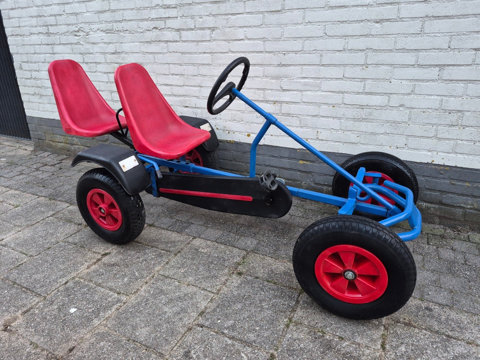 Mooie Berg skelter met duo zitje (aanhanger mogelijk ), Ophalen, Gebruikt, Berg, Duozit