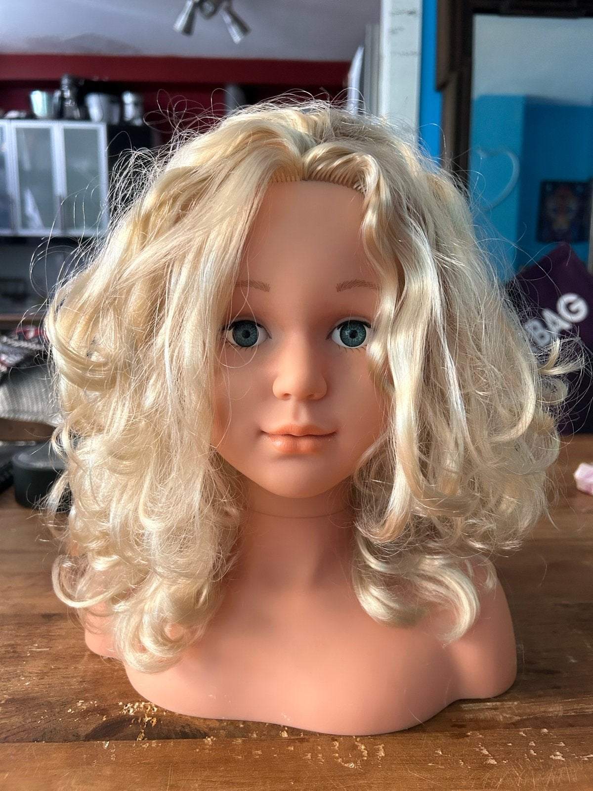 Oefenhoofd met blond krullend haar, Ophalen, Gebruikt, Overige typen