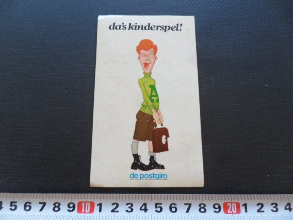 sticker andré van duin strip de postgiro da's kinderspel!, Ophalen of Verzenden, Zo goed als nieuw
