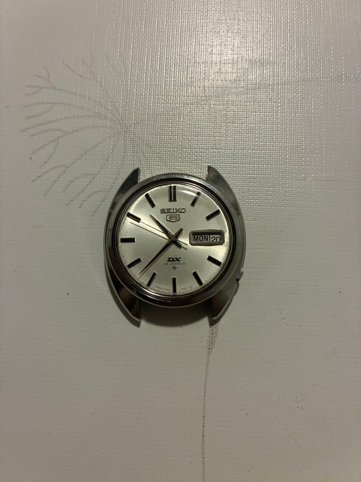 Vintage Seiko 5 DX 25 Jewels 6106-7000, Sieraden, Tassen en Uiterlijk, Horloges | Heren, Seiko, Gebruikt, Staal, Polshorloge