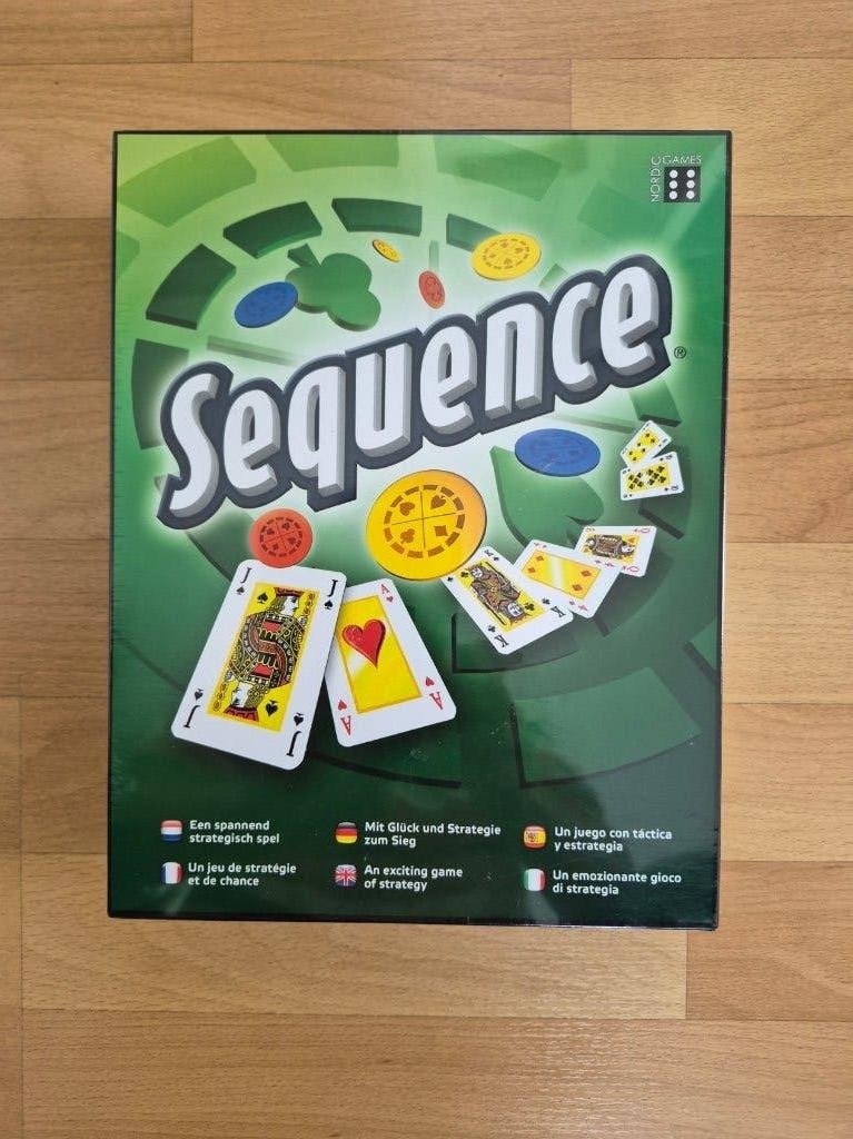 Bord/kaartspel Sequence, Vijf spelers of meer, Ophalen, Nieuw, Bergsala Enigma
